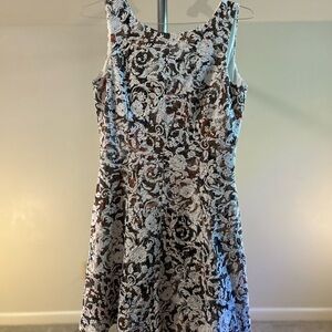 Alex Marie Multi Color and White Patterned Mini Dress